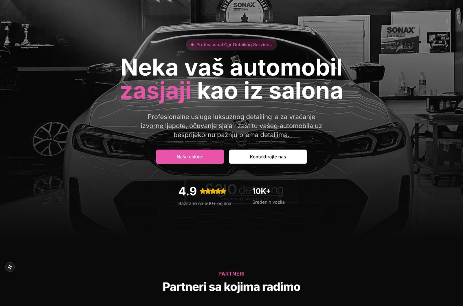 Šajo Detailing website